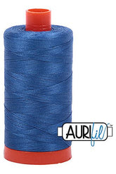 Aurifil Mako 50wt Cotton 1300 m 1422 yd. spool - 2730 Delft Blue